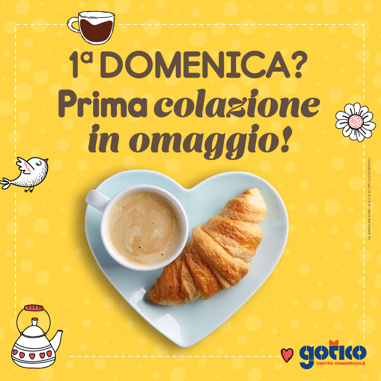 Centro Commerciale Euro Torri | 1ª DOMENICA? Prima colazione in omaggio!